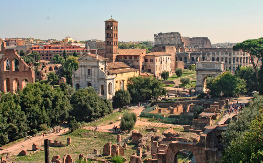 Colosseo e foro romano